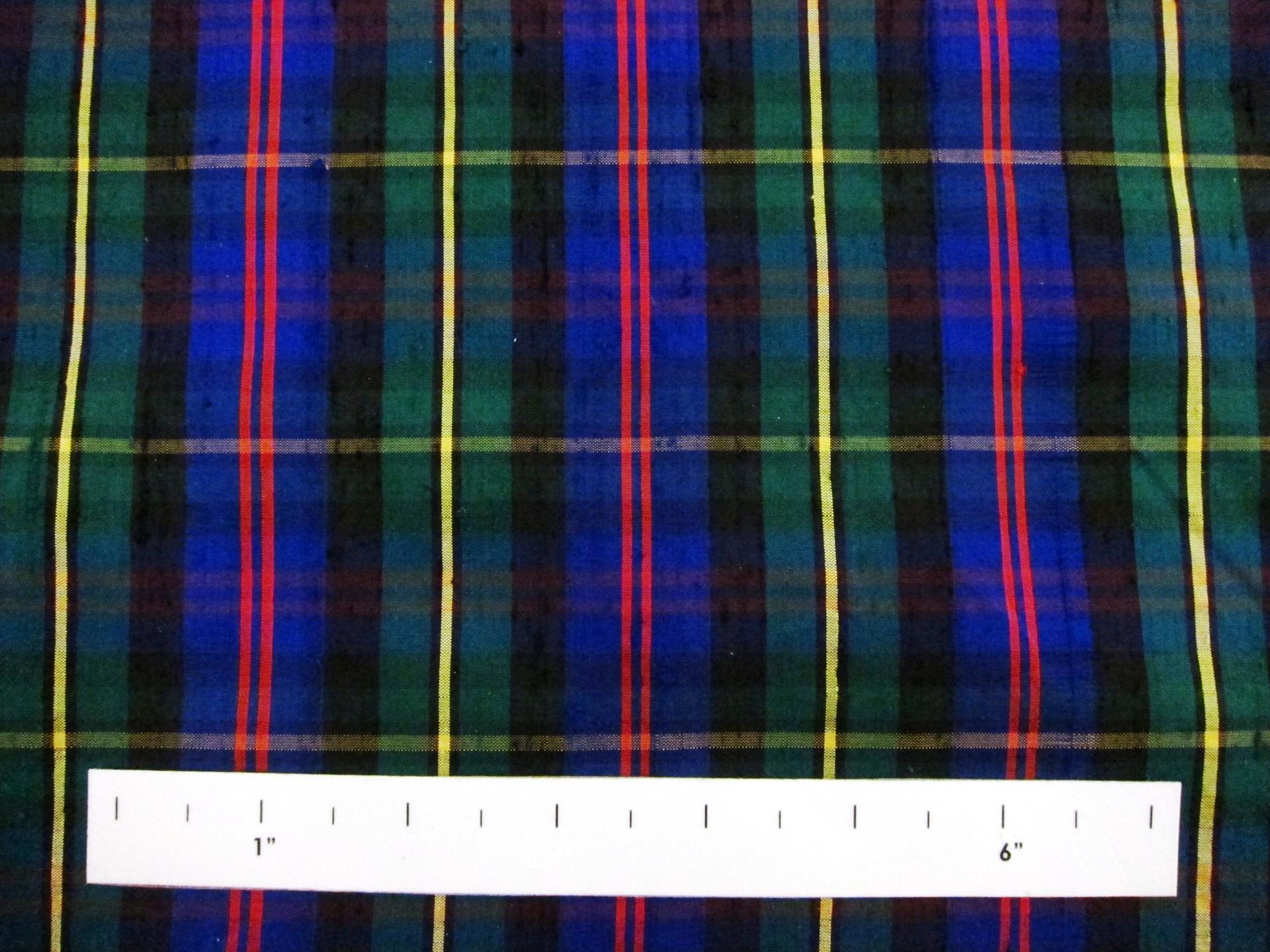 Silk Shantung Plaid1