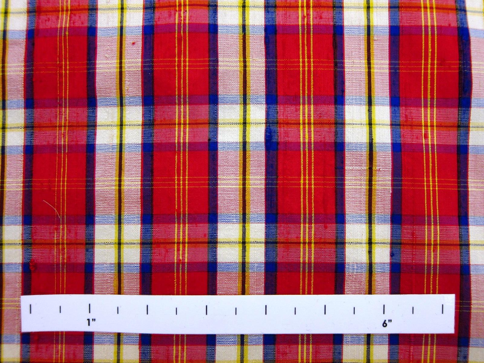 Silk Shantung Plaid1