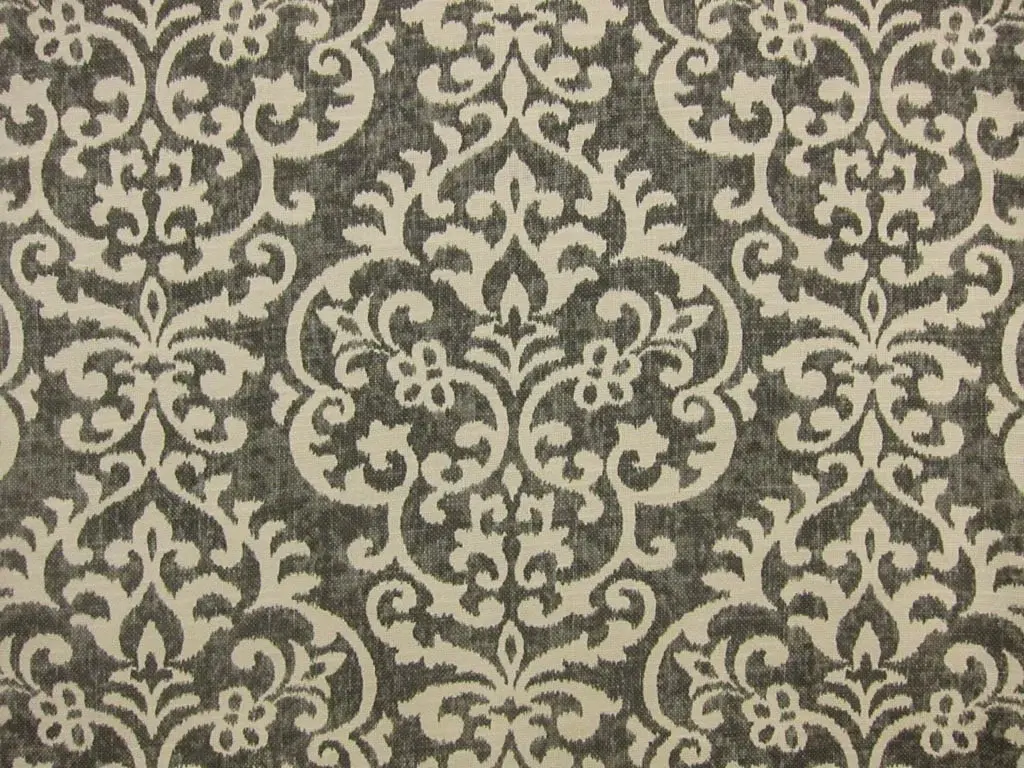 Linen Upholstery Filigree Print0