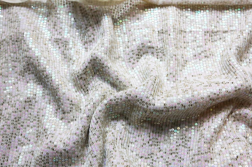 Sequins on Silk Chiffon3