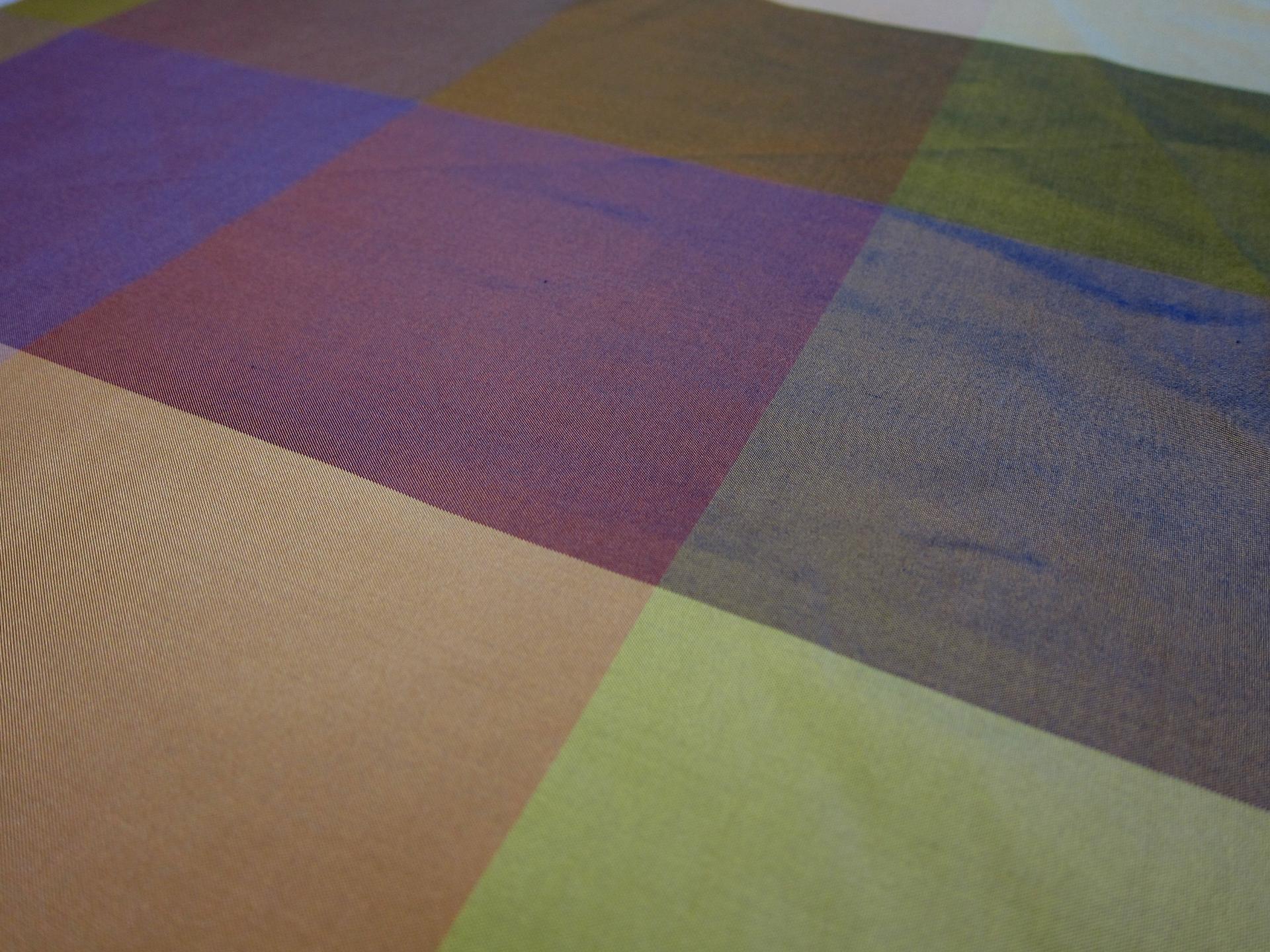 Pure Silk Taffeta Check2