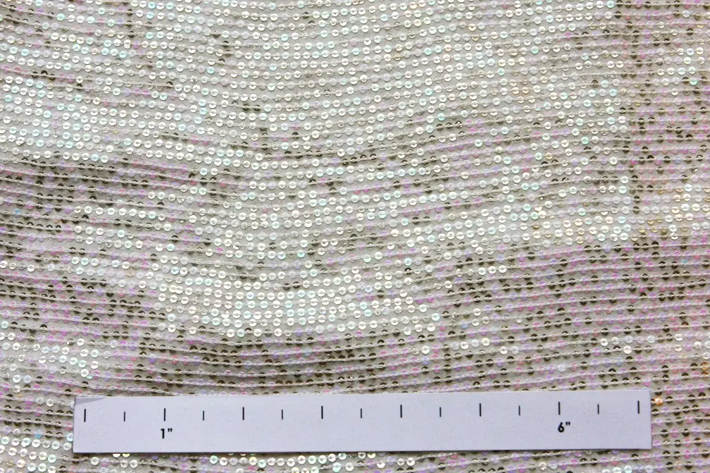Sequins on Silk Chiffon1