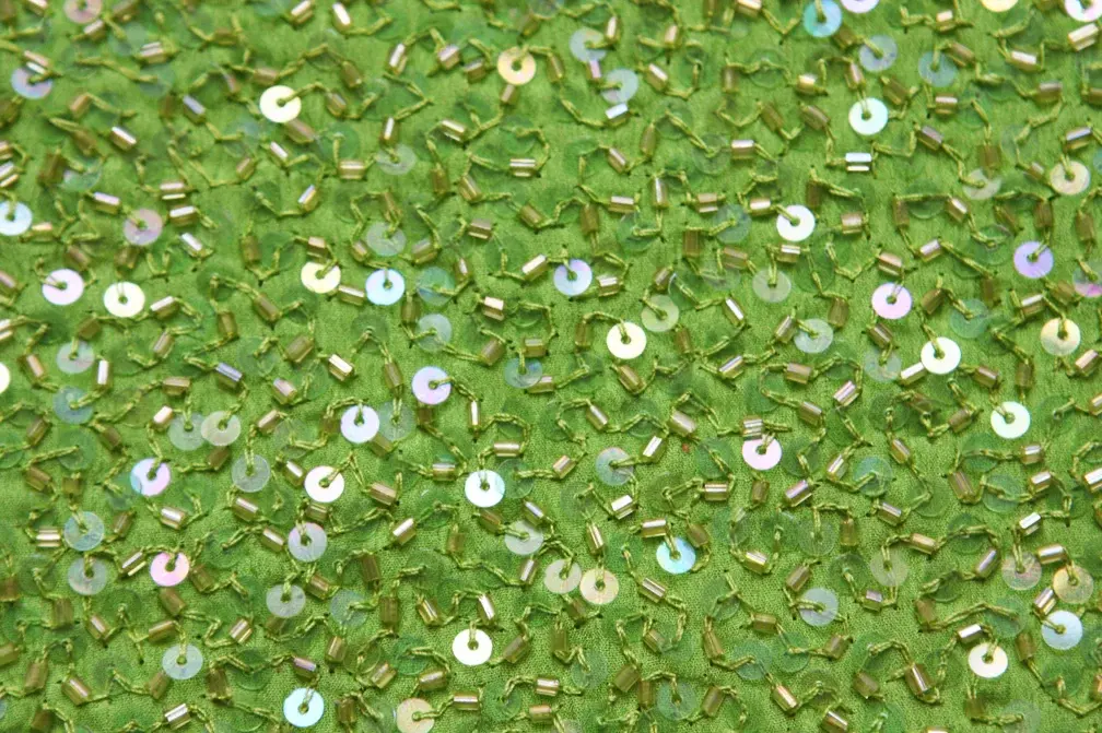 Sequins on Silk Chiffon2