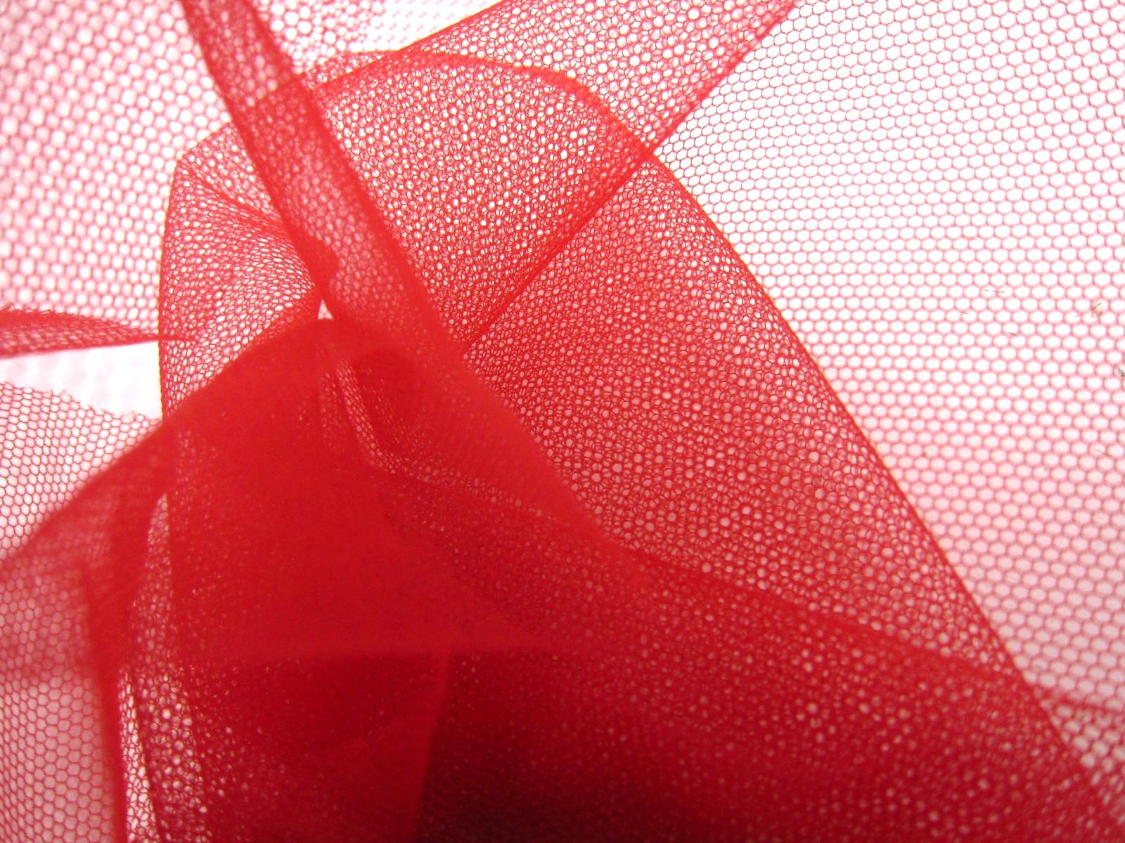 Italian Nylon Tulle in Sangue