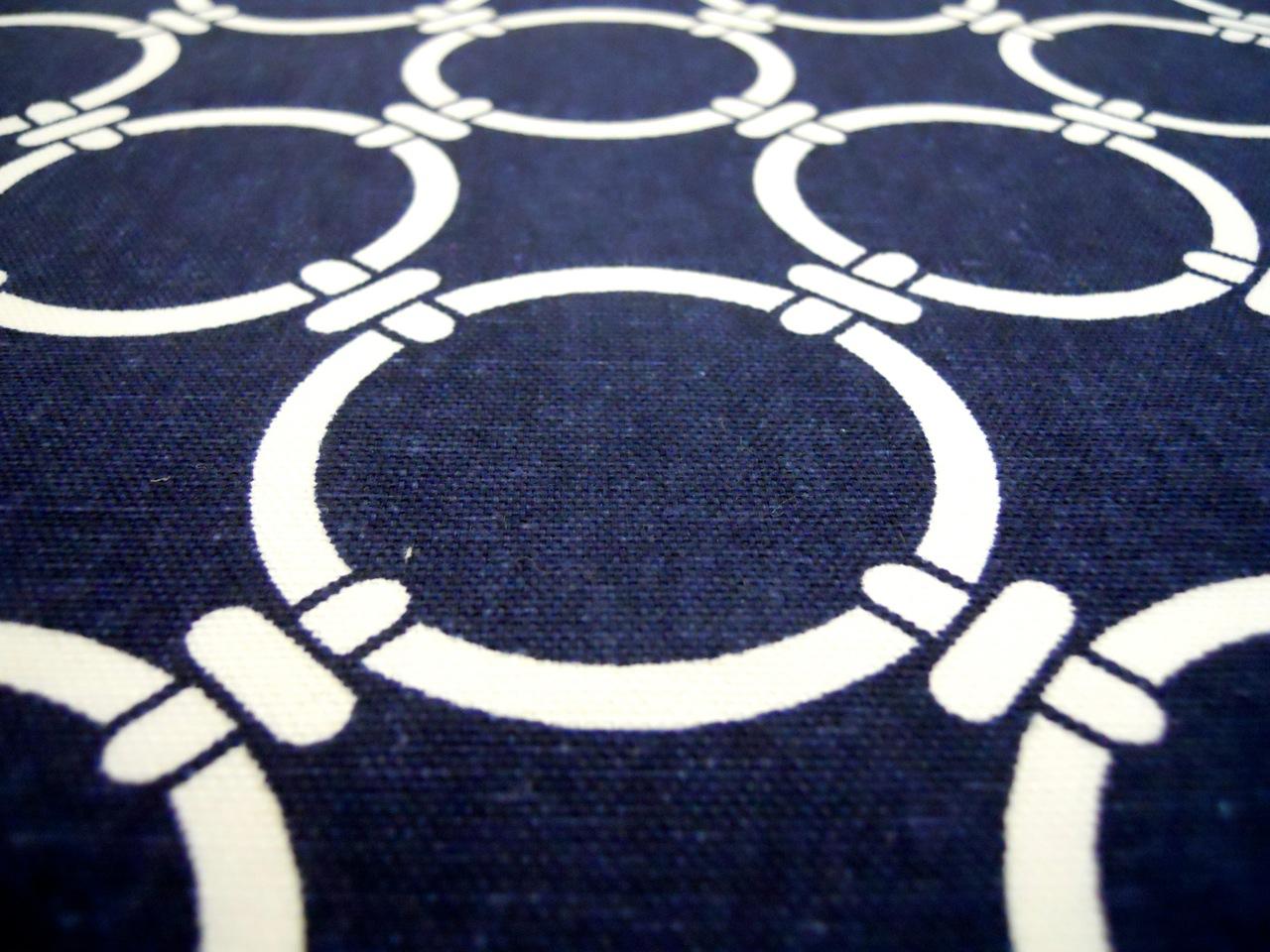 Cotton Canvas Chain Links Print2