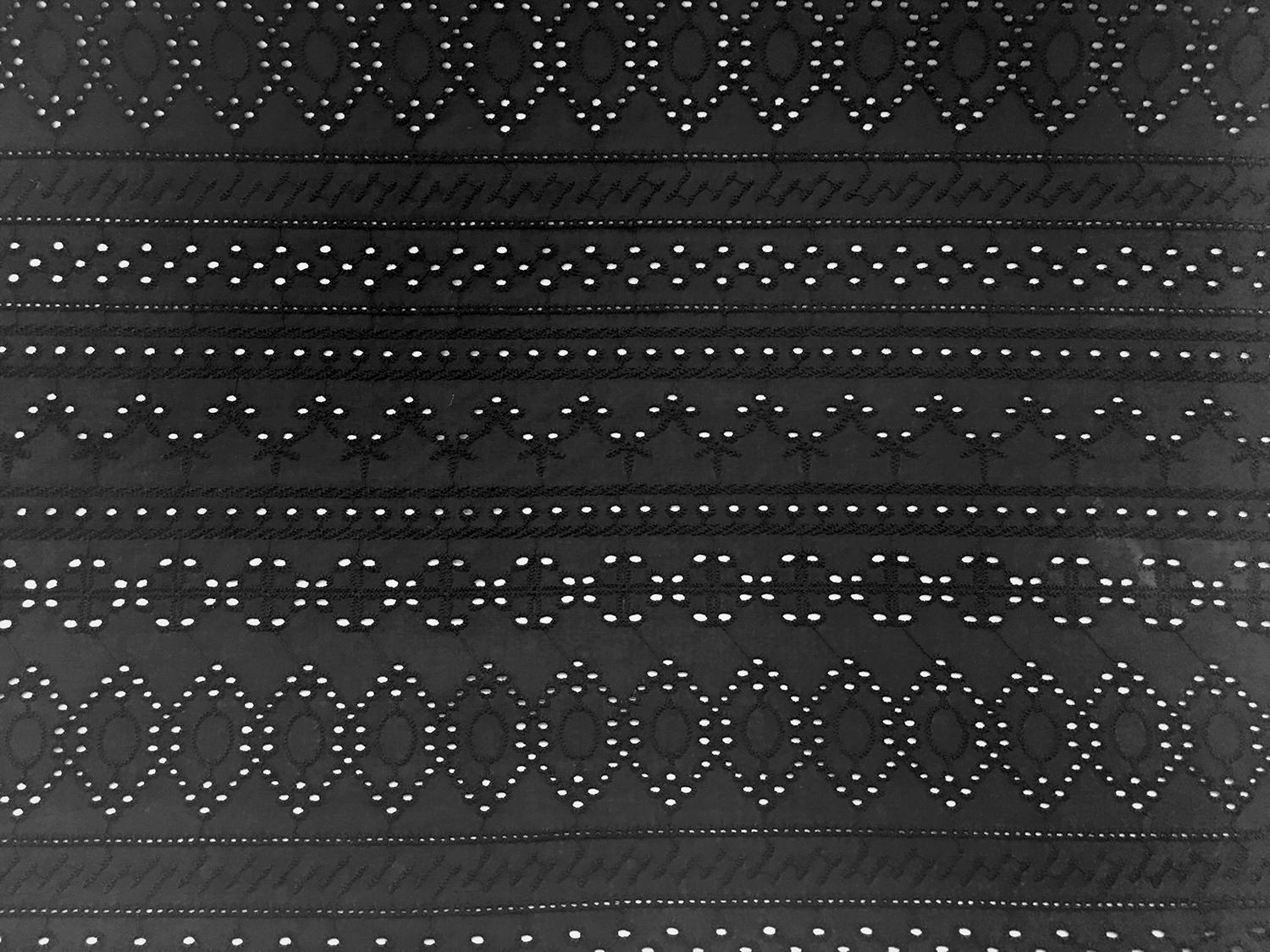 Cotton Eyelet in Black0