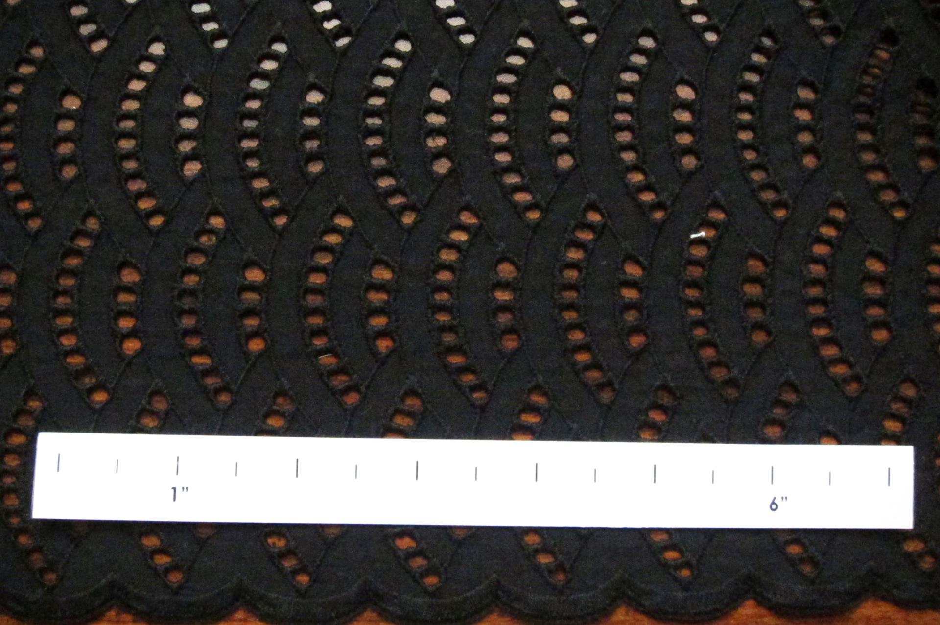 Cotton Eyelet in Black1