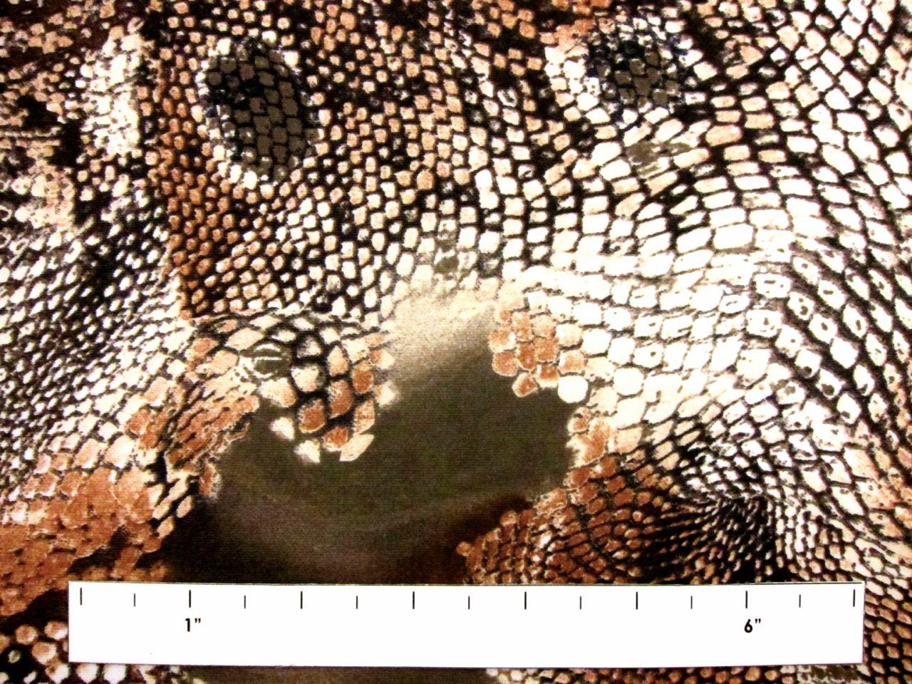 Scuba Knit With Deconstructed Reptile Print in Browns1