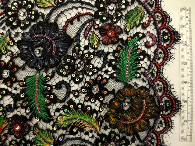 Beaded Chantilly Lace0