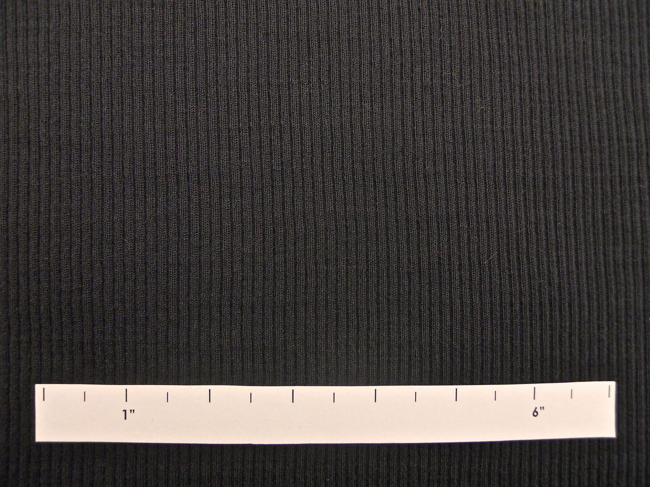 Virgin Wool Rib Knit in Dark Grey2