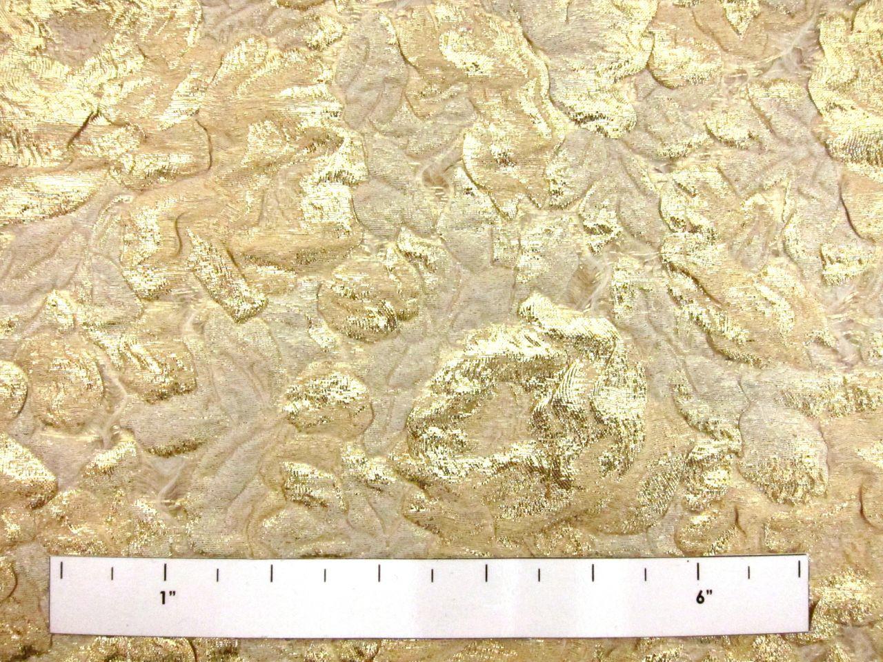 Silk Blend Metallic Cloqué1