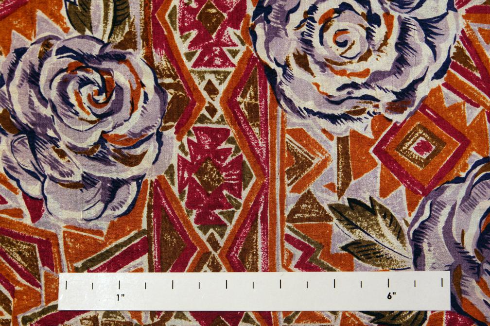 Printed Lightweight Silk Shantung0