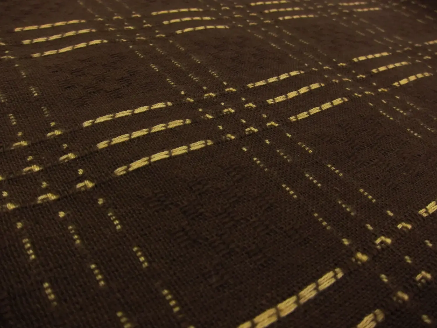 Cotton Woven Novelty Plaid in Chocolate