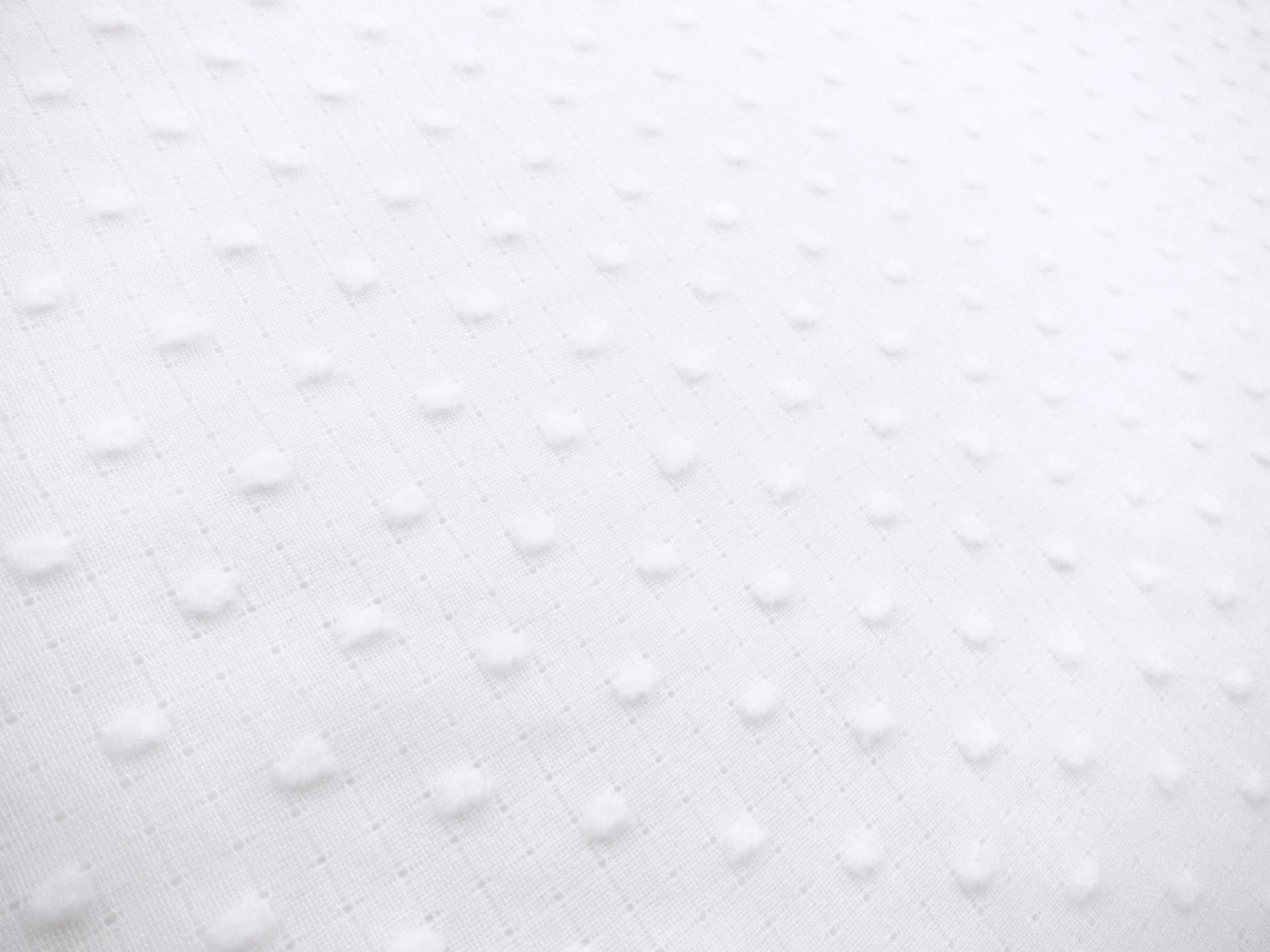 Cotton Plumetis in White0