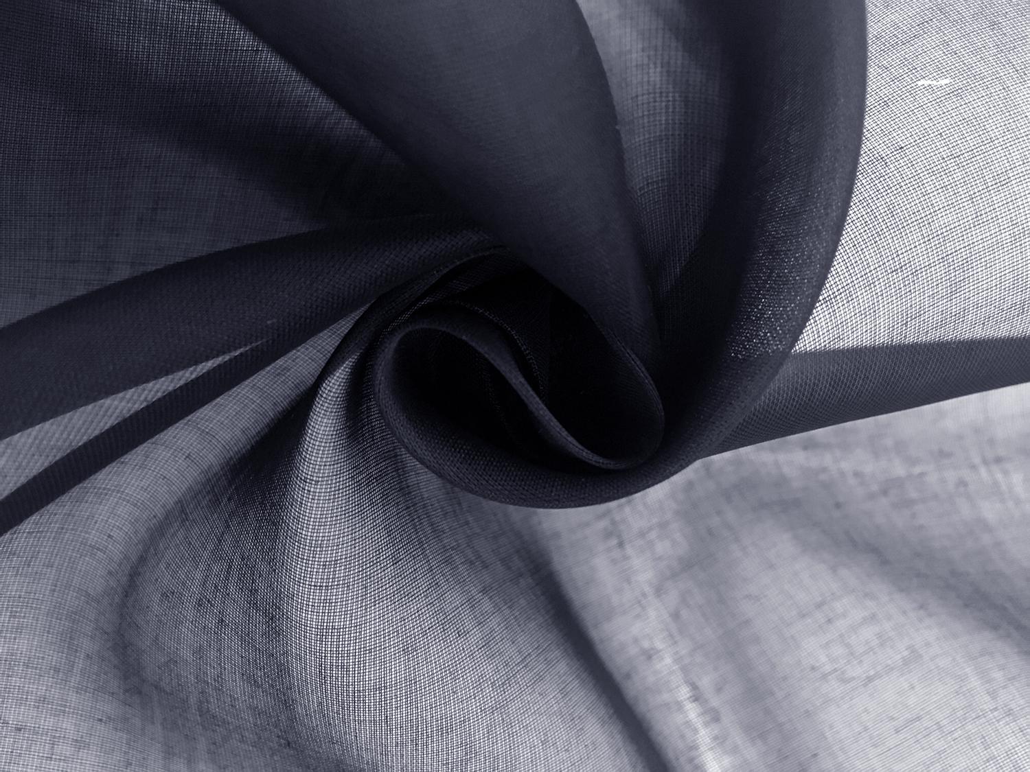 Swiss Cotton Organdy in Navy