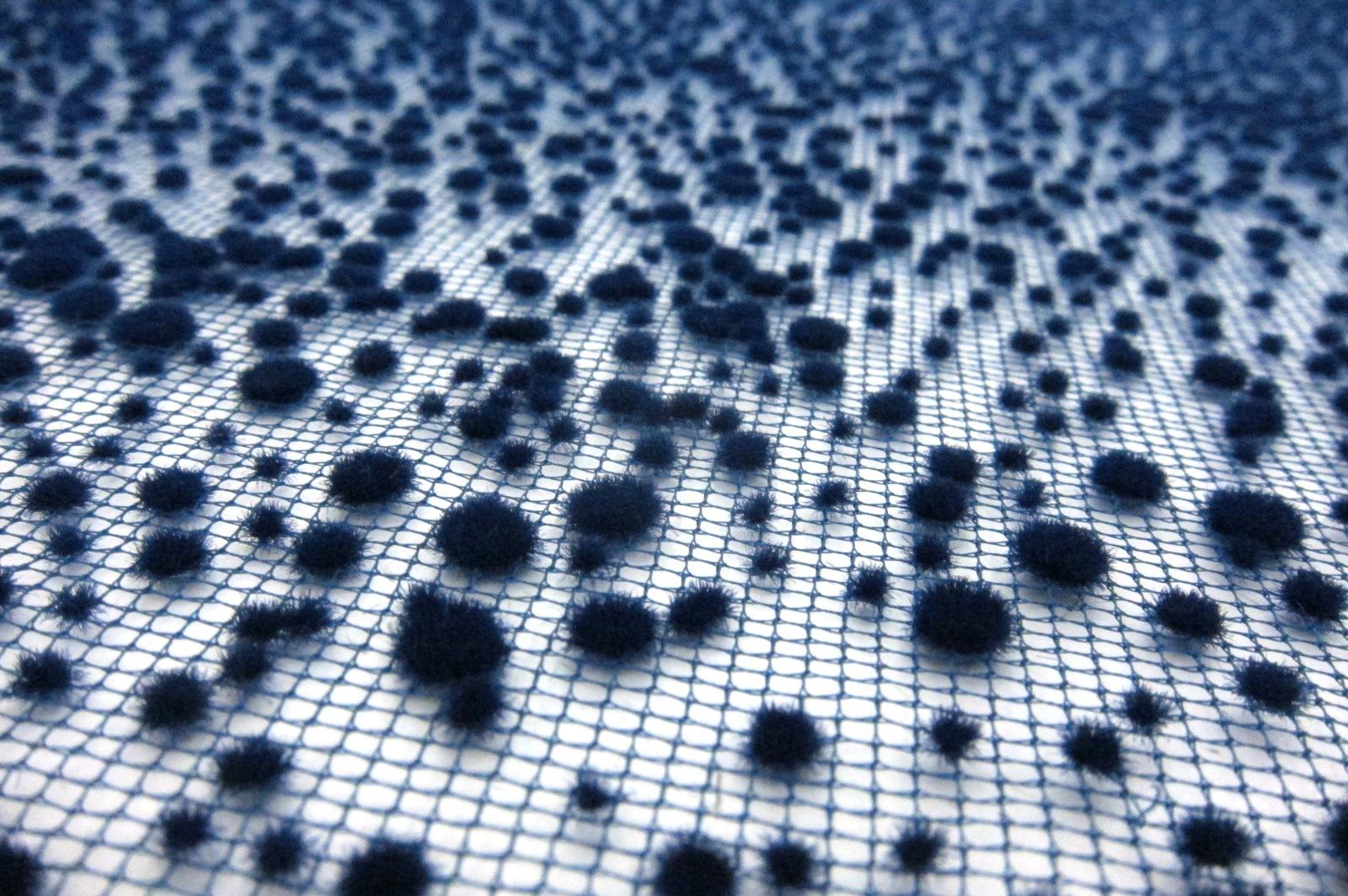 Flocked Tulle (in Navy)2