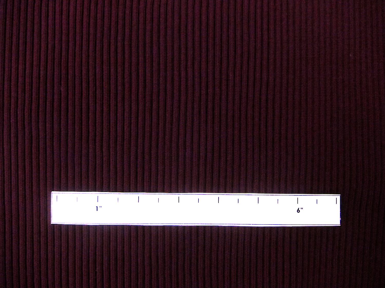 Nylon Rib Knit in Burgundy2