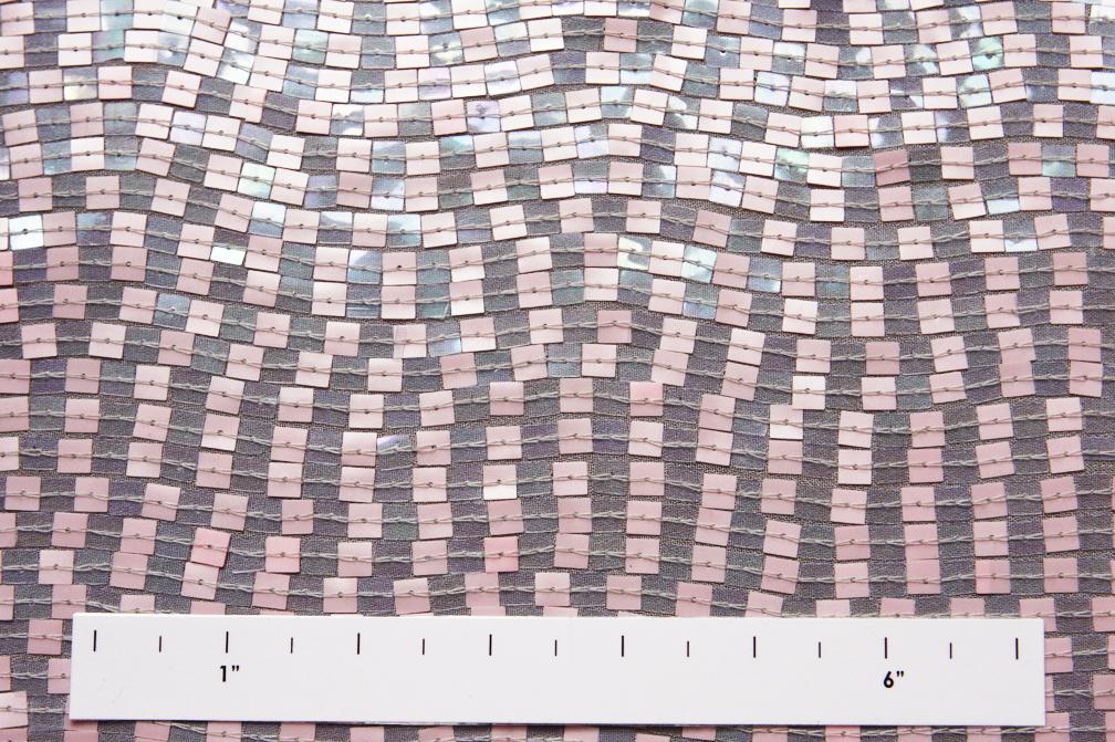 Sequins on Silk Chiffon1