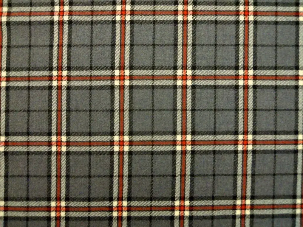 Virgin Wool Plaid0