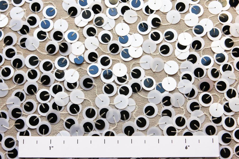 Sequins on Silk Chiffon1