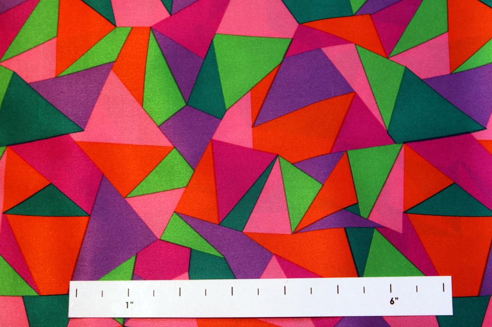 Printed Silk Charmeuse0