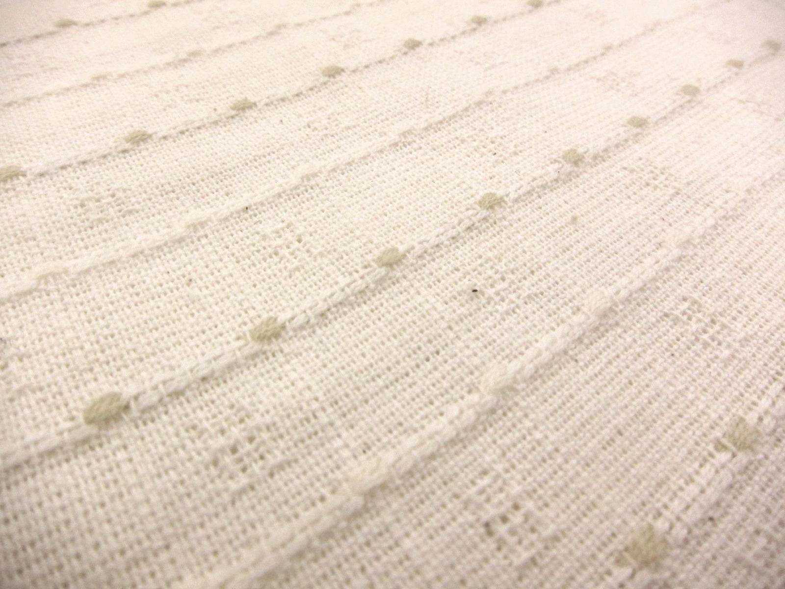 Woven Cotton Novelty in White Khaki
