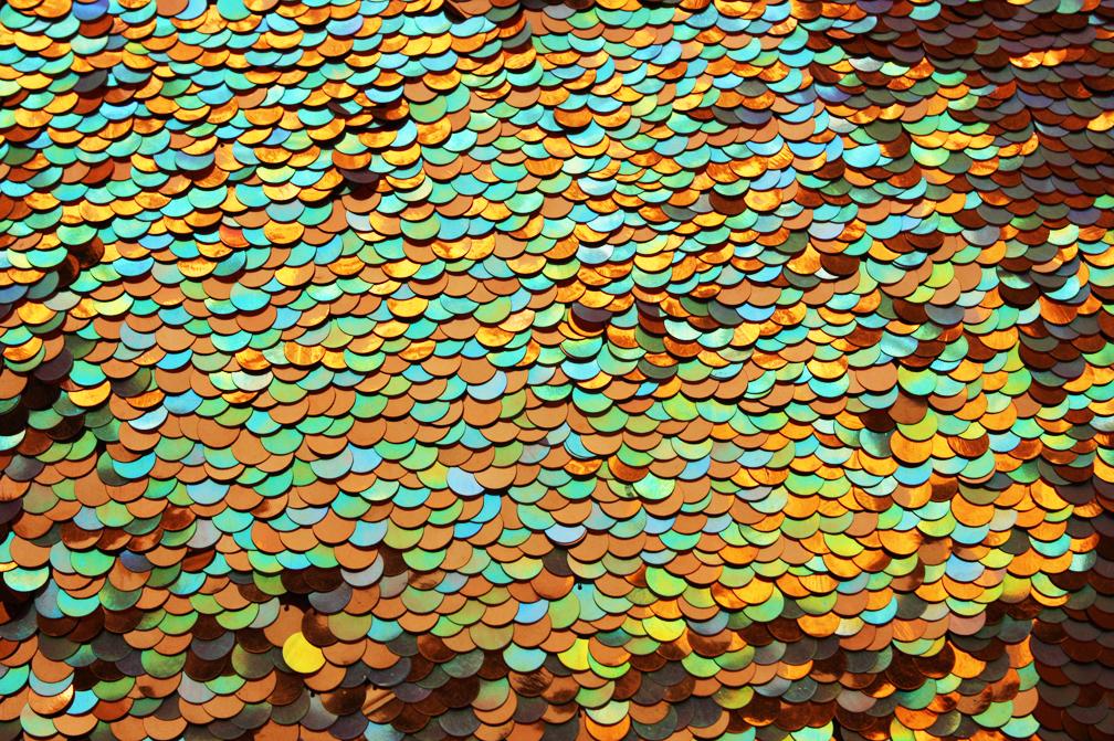 Pailettes on Silk Chiffon0