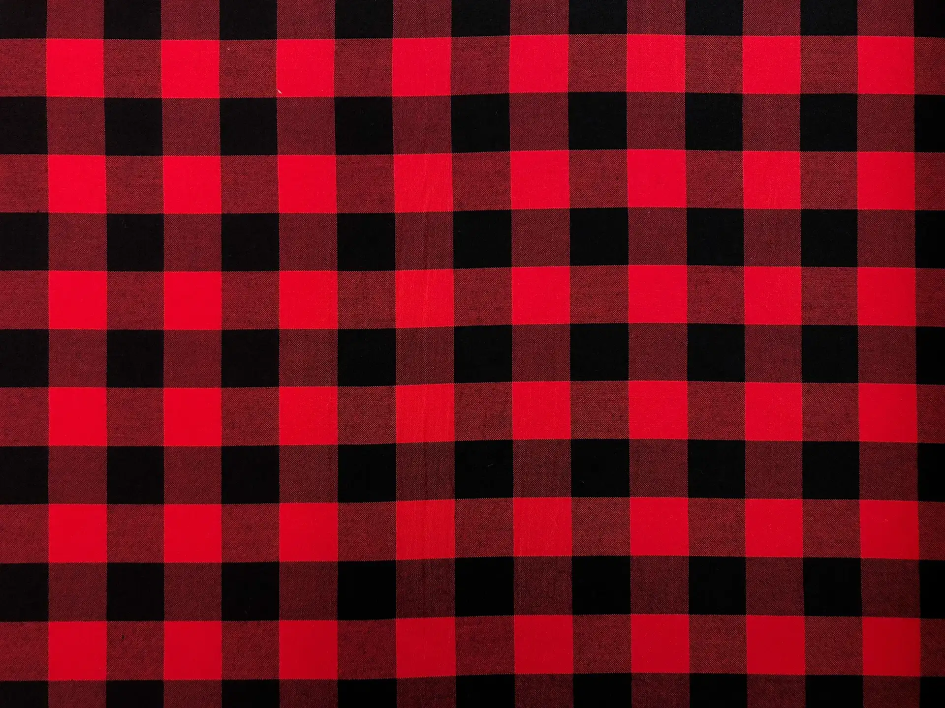 1" Carolina Cotton Gingham in Scarlet0