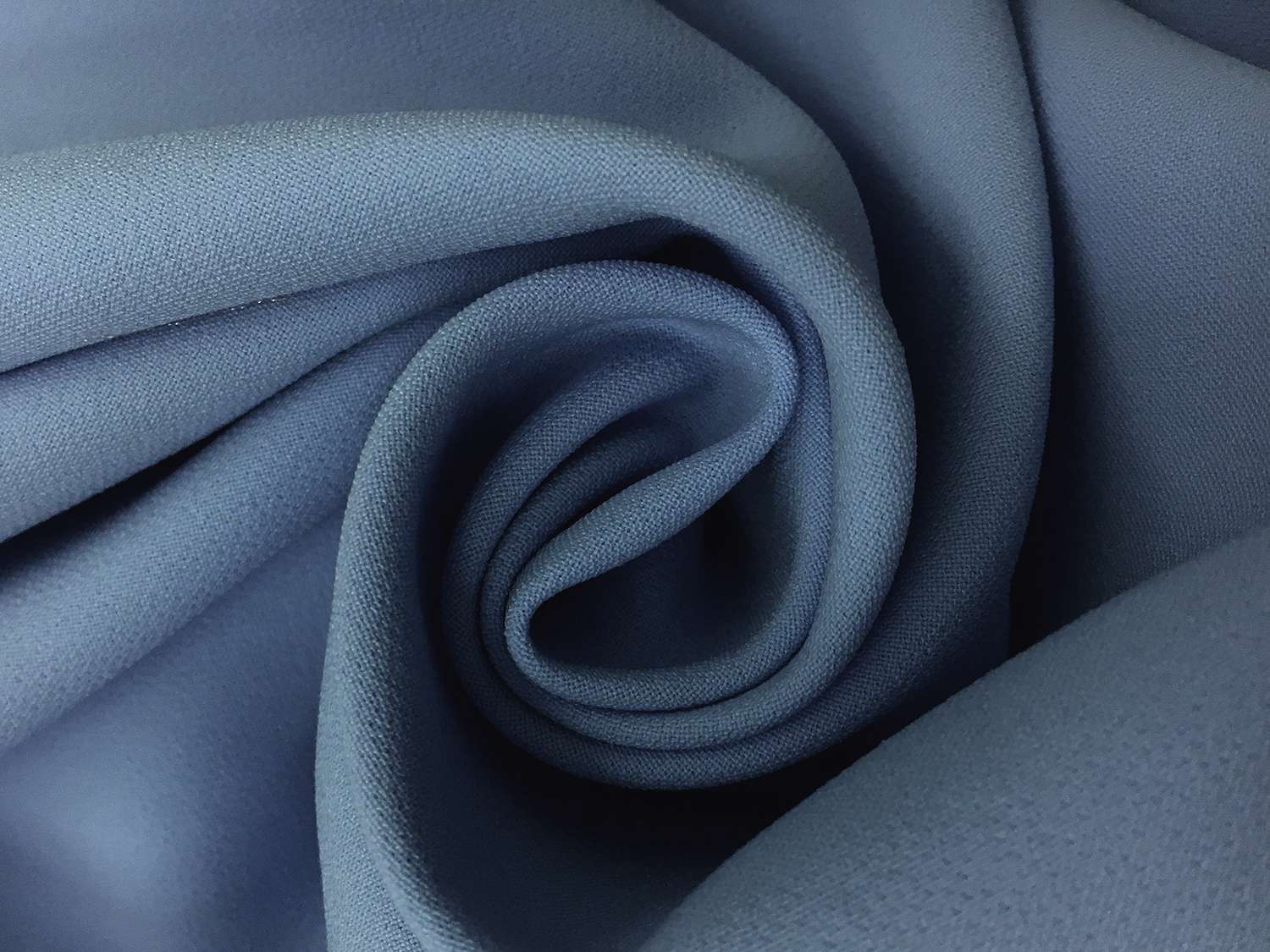 Stretch Polyester Crepe in Gray