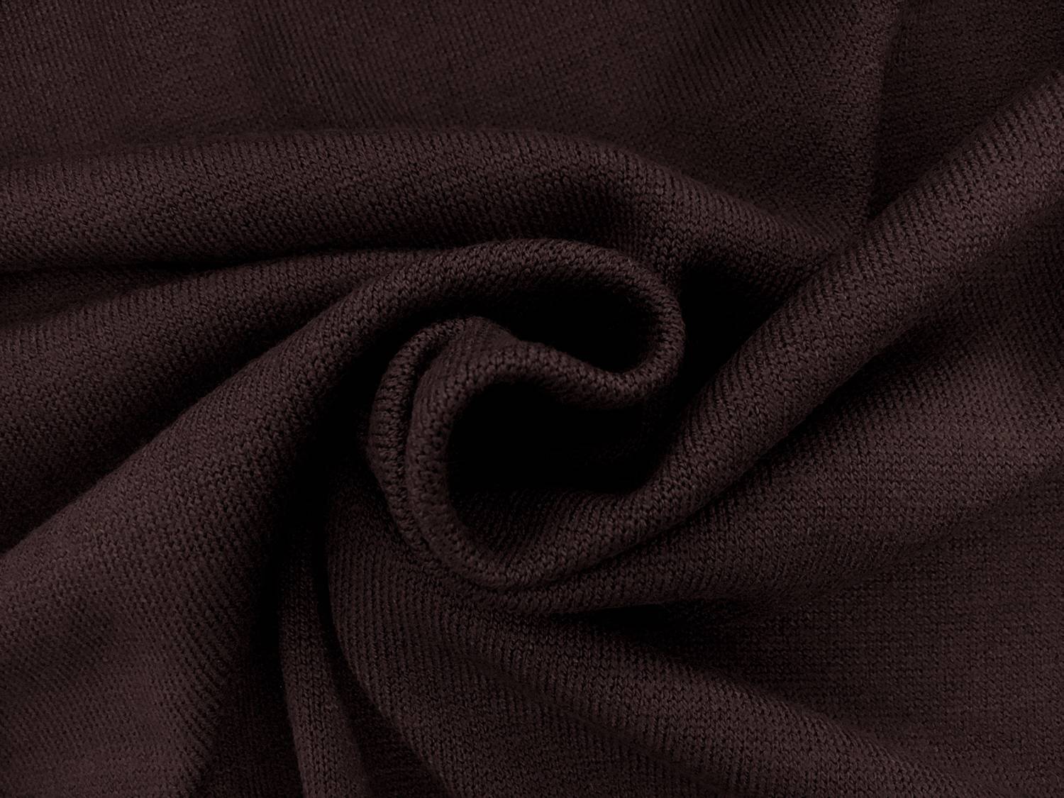 Poly Viscose Blend Knit in Dark Brown1