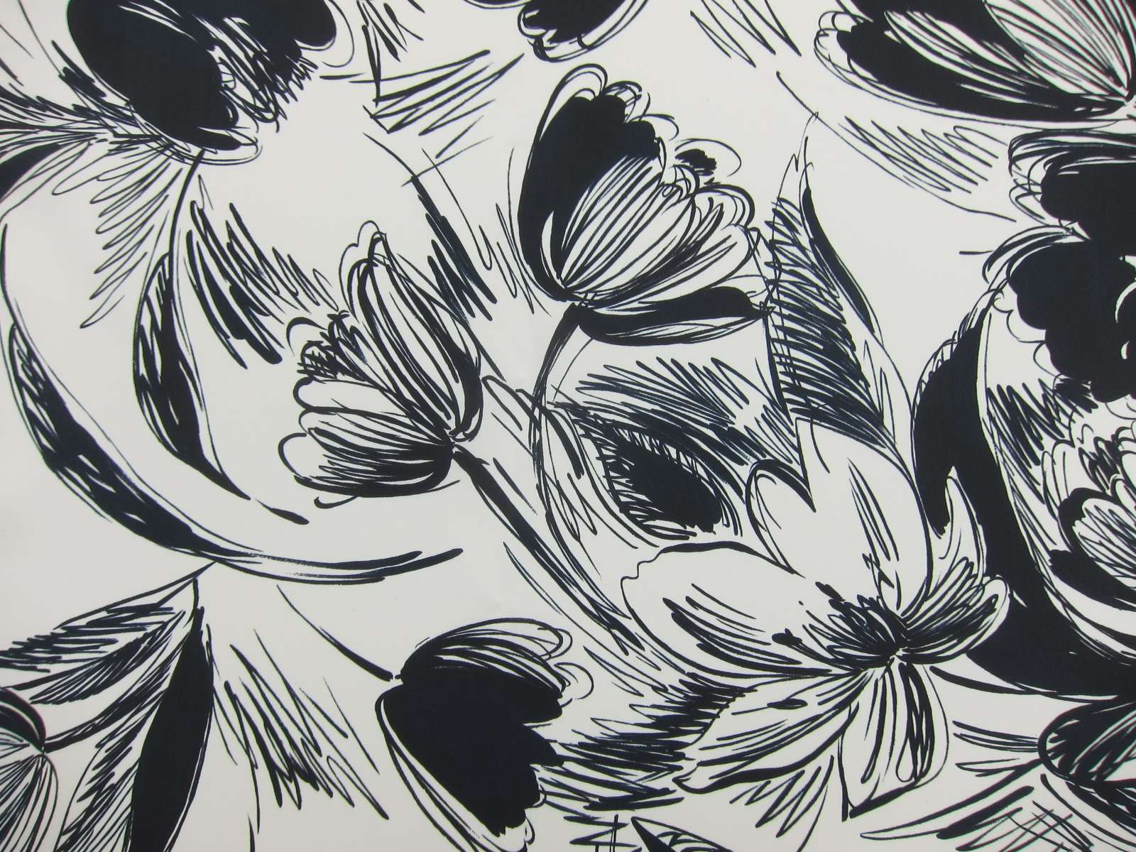 Printed Silk Zibeline0
