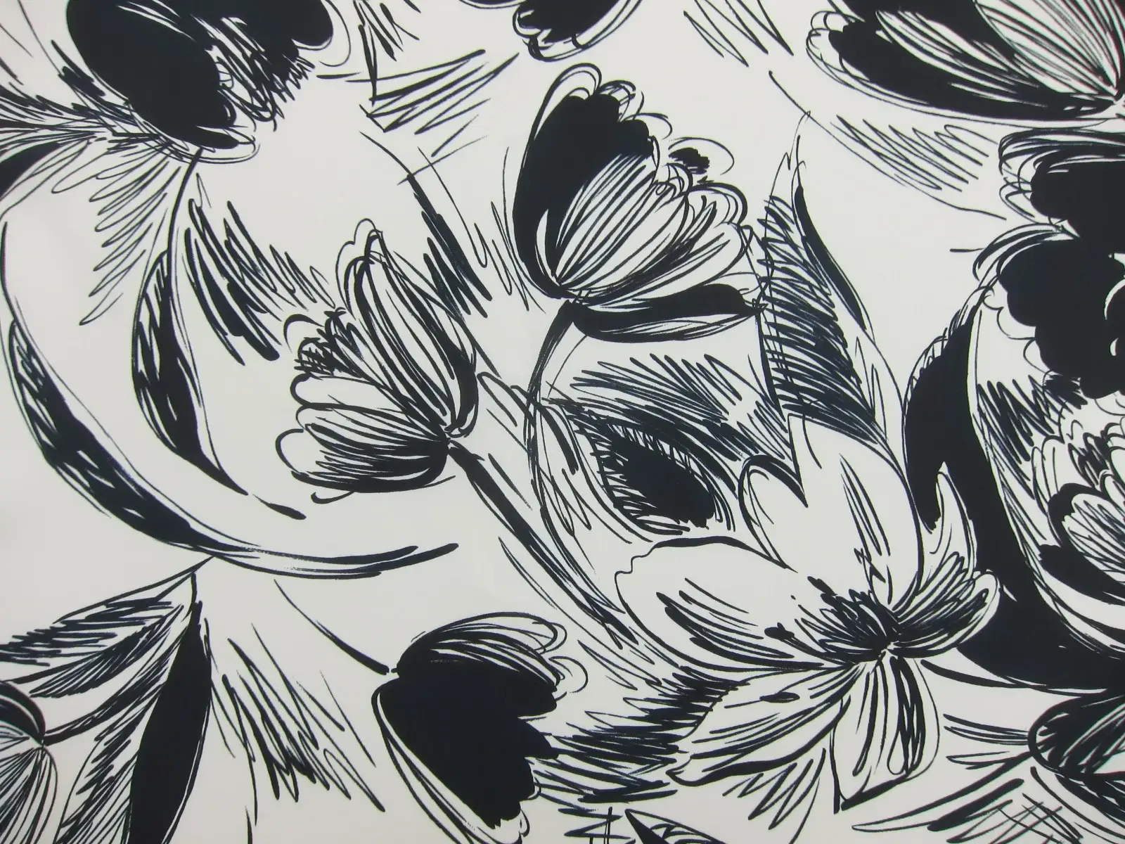 Printed Silk Zibeline0