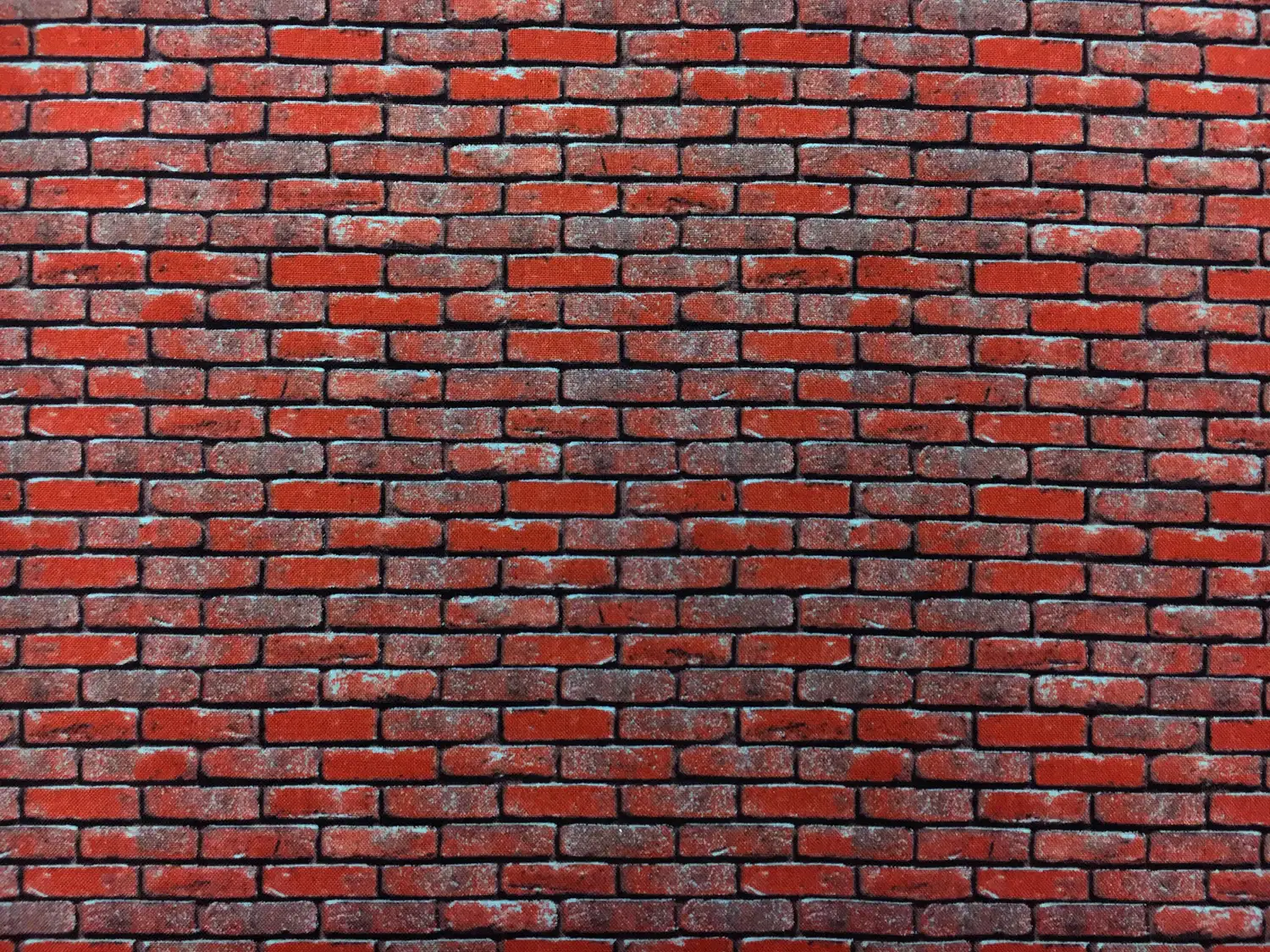 Cotton Broadcloth With Brick Wall Print0