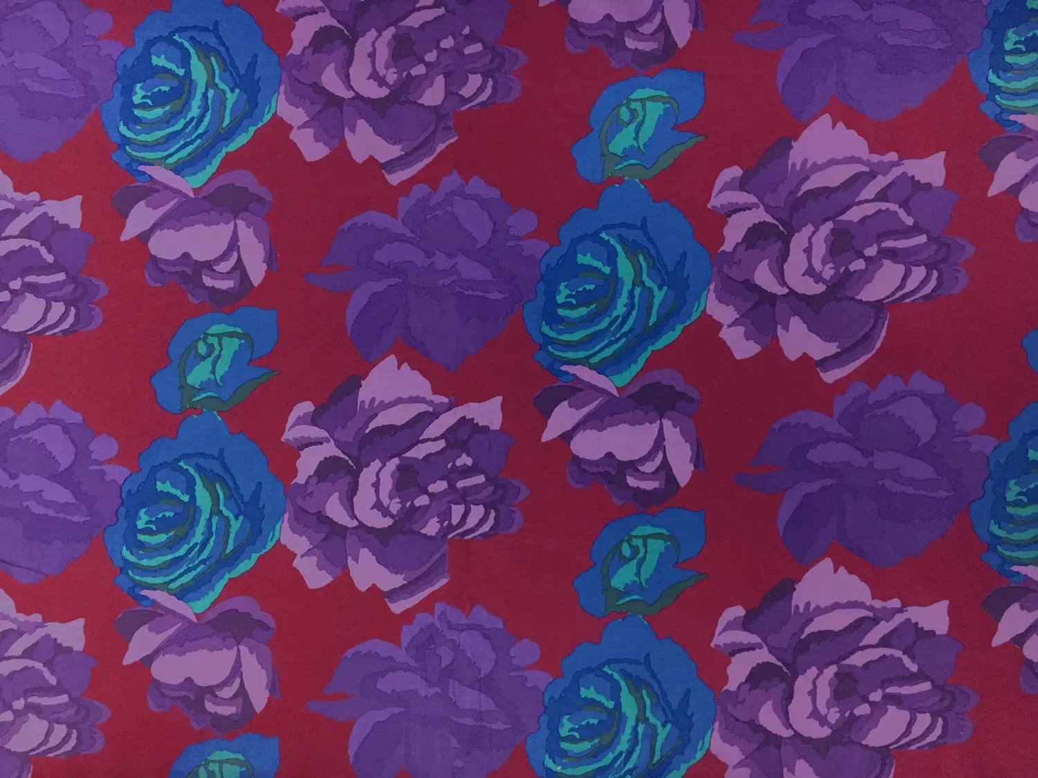 Cotton Broadcloth Print With Large Floral Pattern0