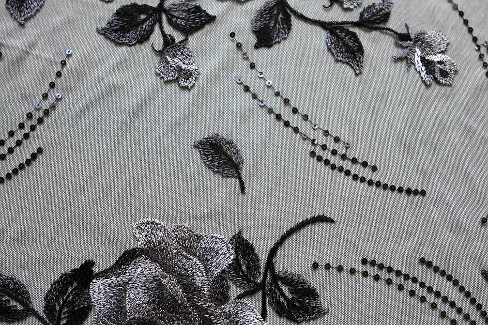 Embroidered Illusion with Sequins1