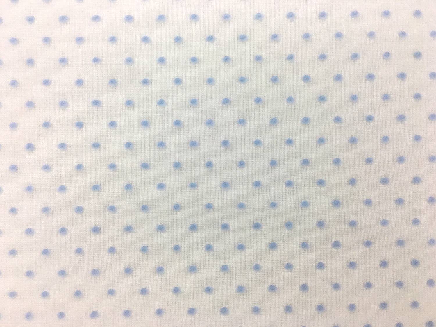 Cotton Swiss Dot in White and Powder Blue1