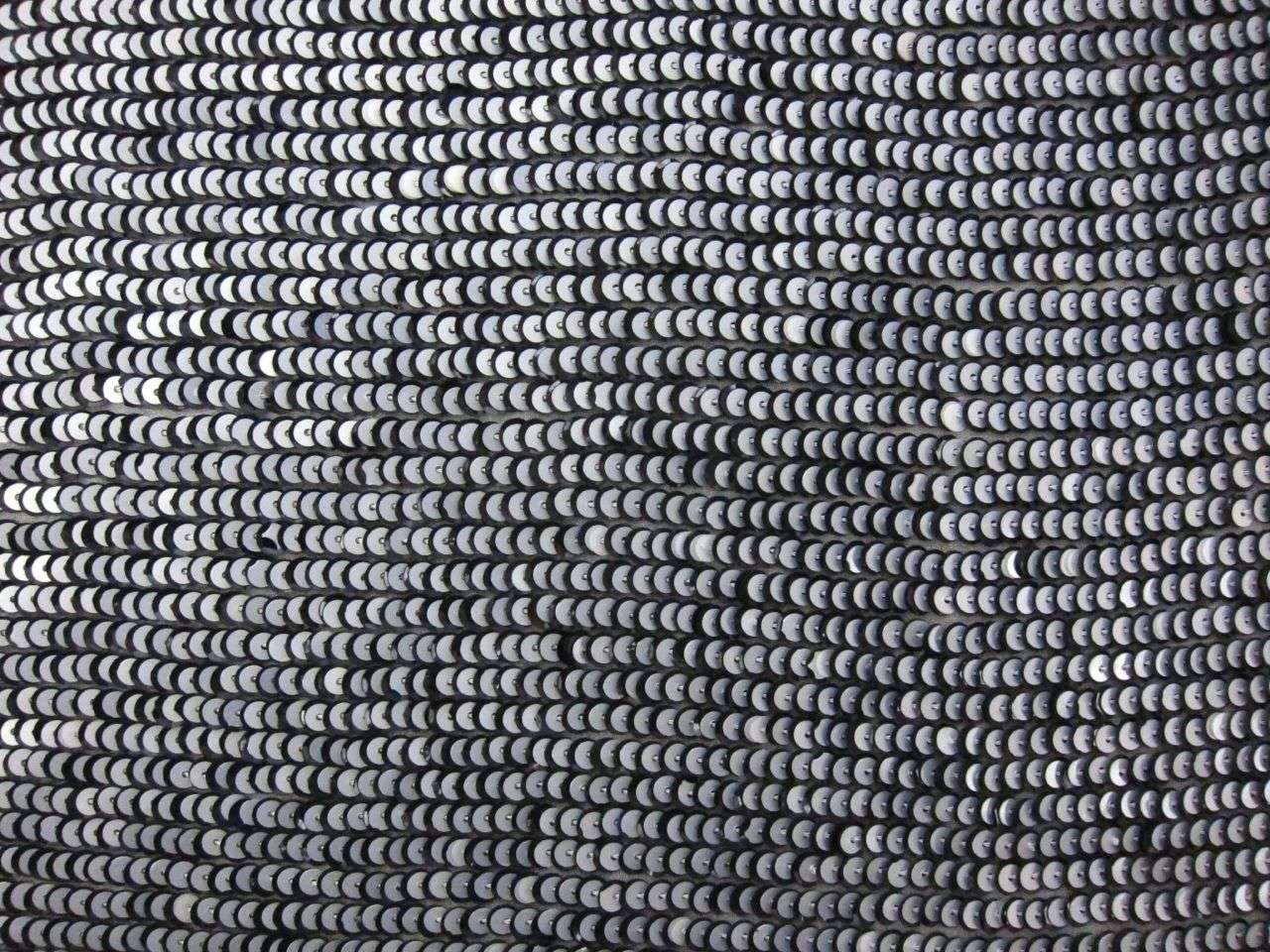 Layered Sequins on Silk Chiffon 0
