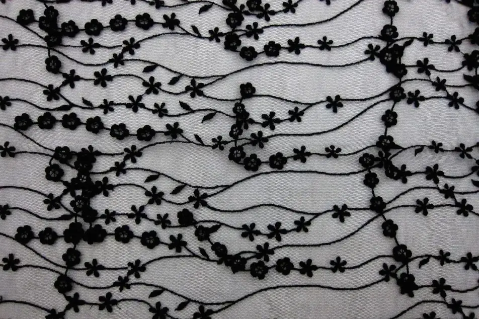 Embroidered Tulle0