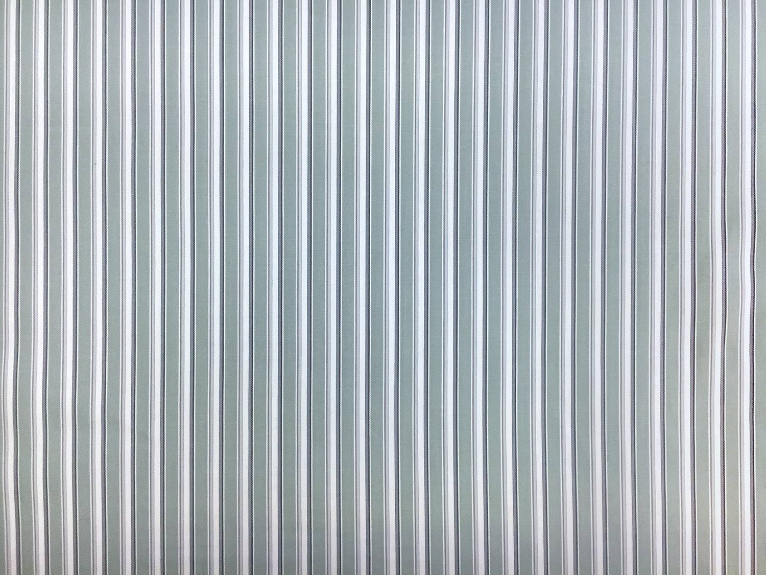 Italian Cotton Shadow Stripe in Sage0