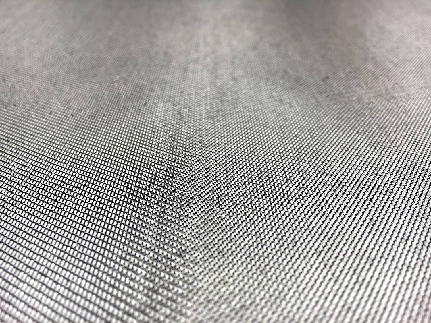 French Cotton Blend Metallic Twill in Silver1