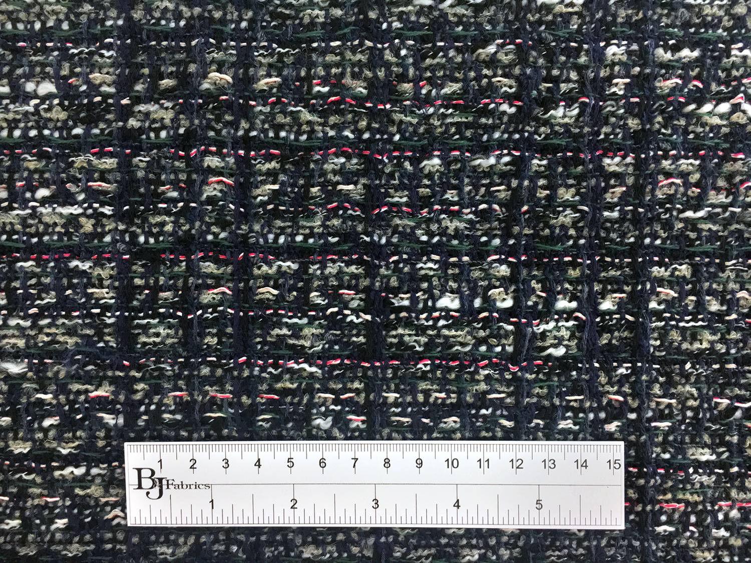 Lesage Cotton Blend Tweed in Navy and Multi2