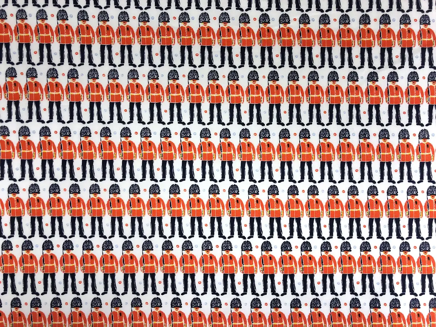Cotton Broadcloth London Guards Print0