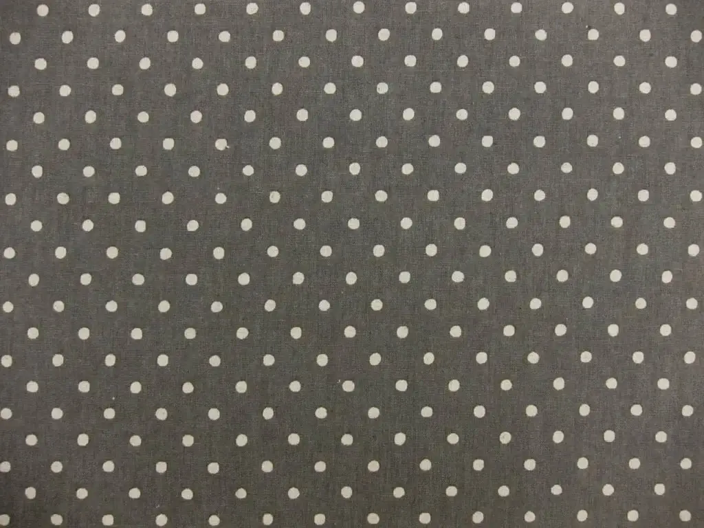 Japanese Cotton Linen Polka Dot Print0