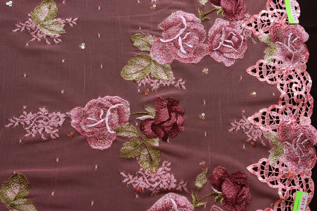 Embroidered Illusion with Sequins0