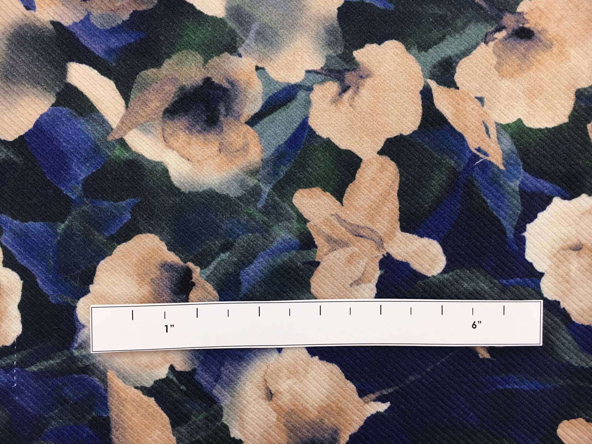 Italian Wool Twill Floral Print1