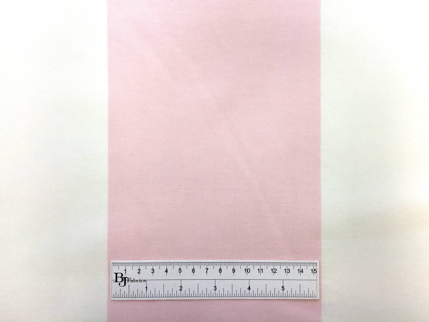 Upholstery Cotton Twill 6" Stripe in White and Pink3