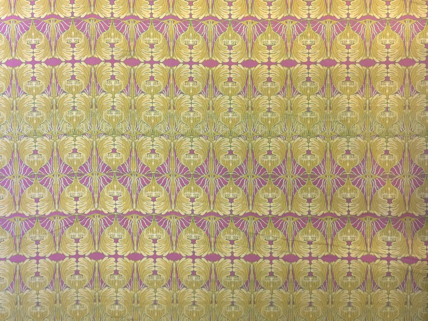 Cotton Broadcloth Mirroring Filigree Print0