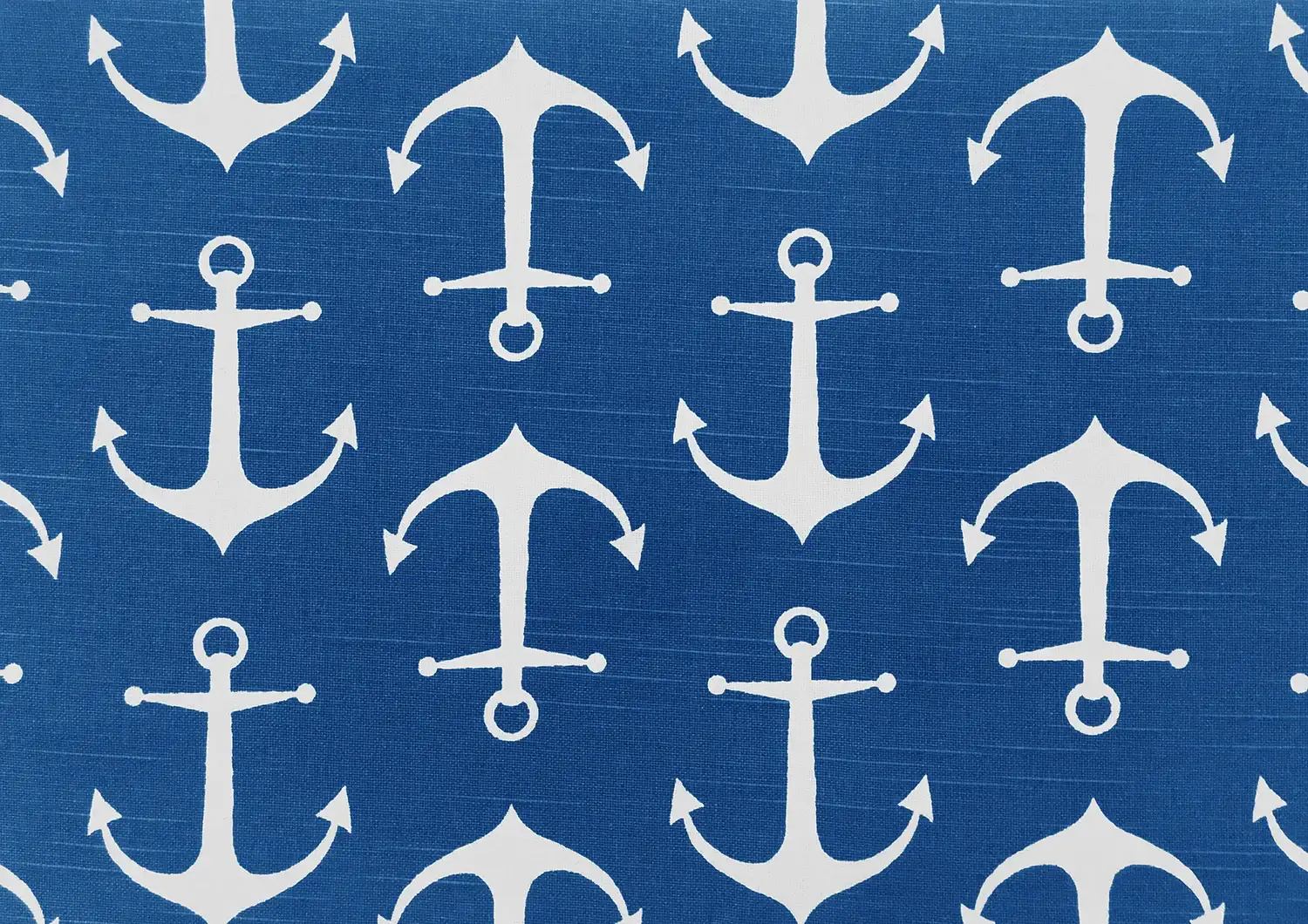 Cotton Canvas With Anchor Print0