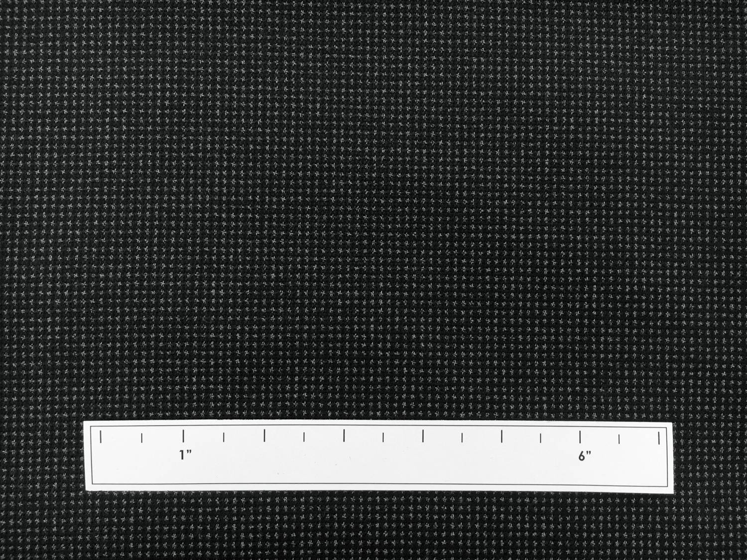 Italian Wool Cotton Blend Novelty Suiting in Black1