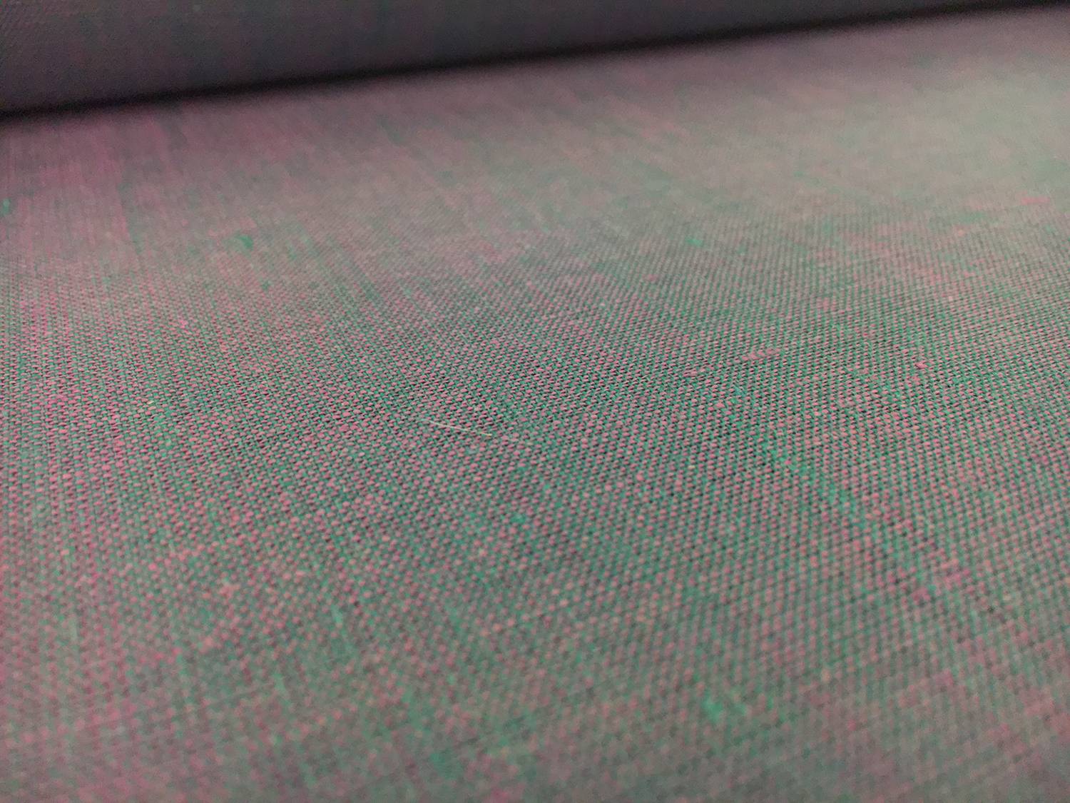 Two Toned Lightweight Linen in Pink Turquoise 0